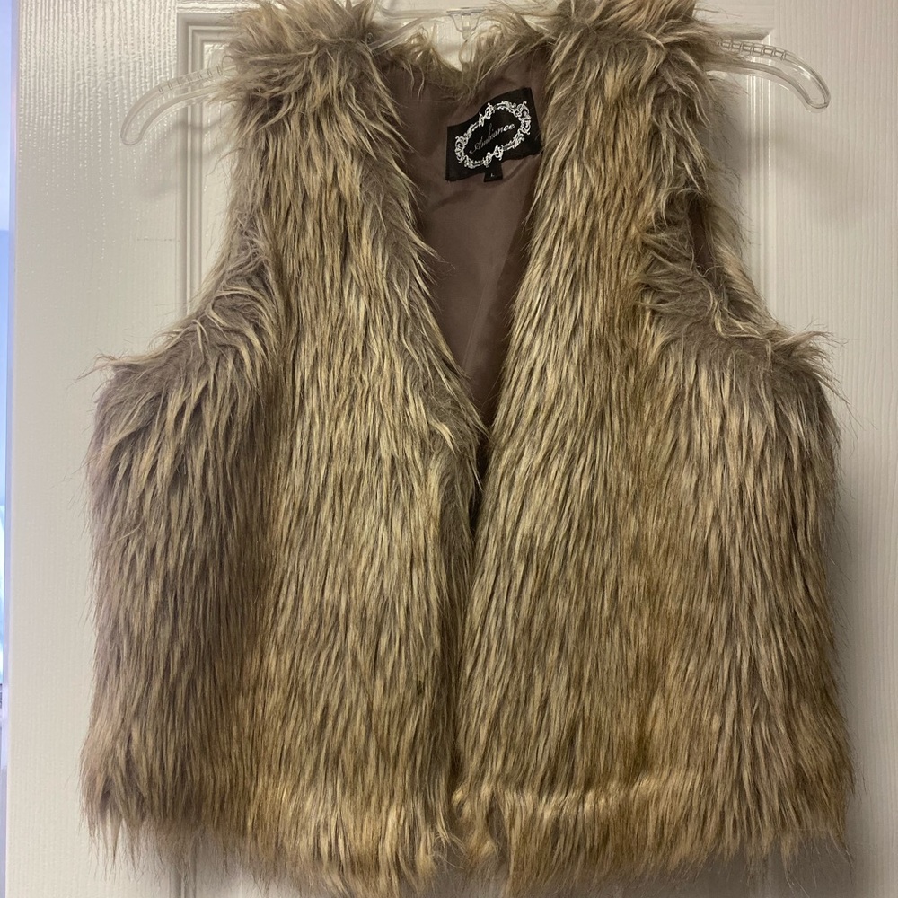 Faux fur vest